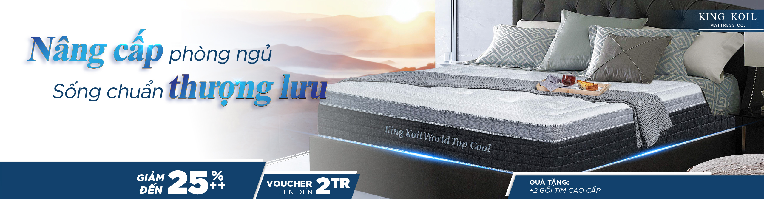 nệm lò xo king koil world khuyến mãi tháng 2 năm 2023