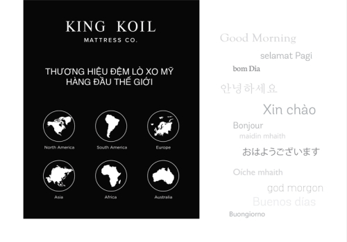 nệm lò xo mỹ king koil cao cấp