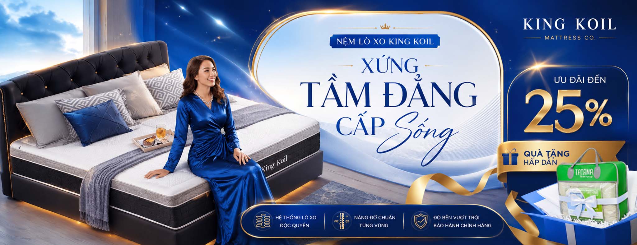 nệm lò xo king koil xừng tầm đẳng cấp sống